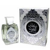 Sultan Al Quloob Eau de Parfum by Ard Al Zaafaran with crystal bottle and ornate silver packaging